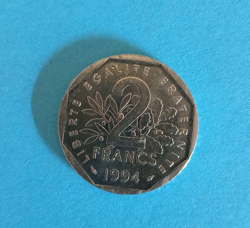 FRANCE - 2 Francs Circulated Coin 1994
