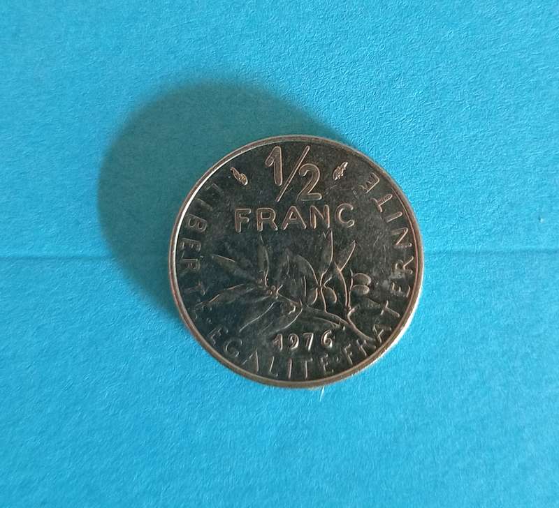 FRANCE - Half  Francs Circulated Coin 1974