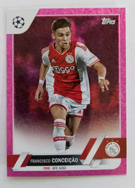 FRANCISCO CONCEICAO (Ajax) - TOPPS Champ League 2023 - PINK SPARKLE TRADING CARD 168
