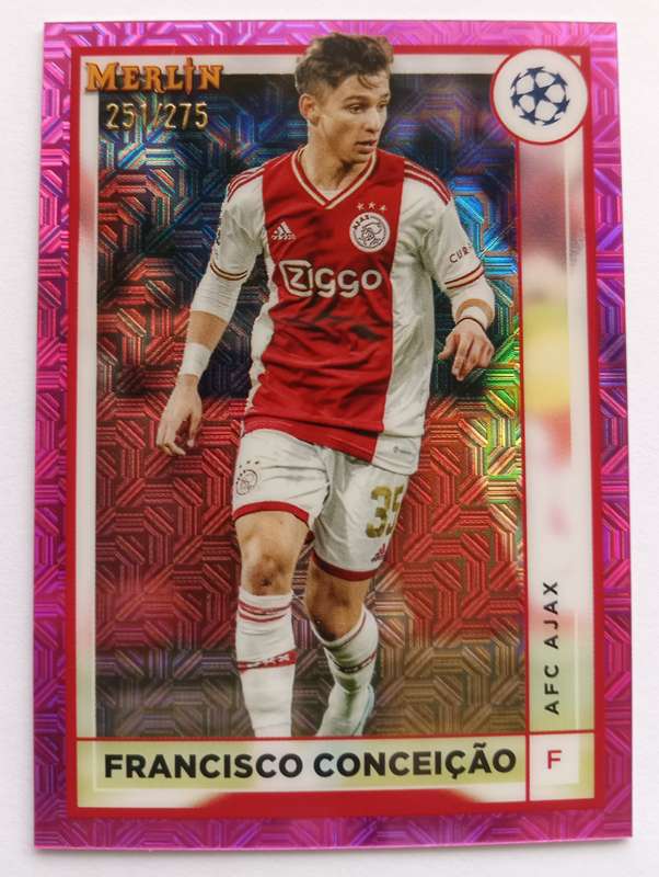 FRANCISCO CONCEICAO (Ajax)- TOPPS MERLIN CHROME C. L.  202/23 -  ROOKIE PINK CARD 251 of 275