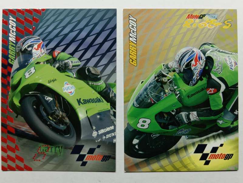 GARY McCOY - PANINI MOTO GP 2003 CARD COLLECTION - Lot of 2 Trading Cards