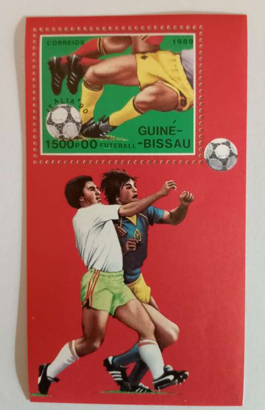 GUINEE BISSAU - FIFA WORLD CUP ITALY 1990 STAMP SHEET - STAMP MINIATURE SHEET