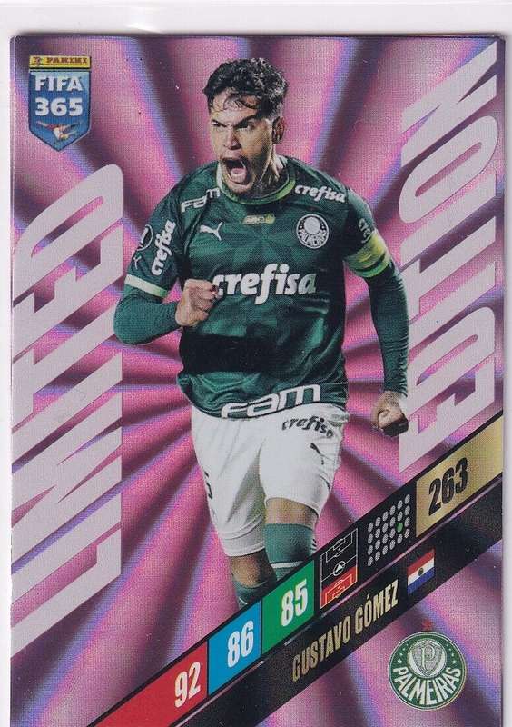GUSTAVO GOMEZ - PANINI FIFA 365 COLLECTION 2024 - LIMITED EDITION FOIL TRADING CARD