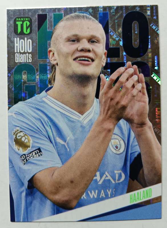 ERLING HAALAND - PANINI `TOP CLASS` 2024 - RARE FOIL `HOLO GIANT` TRADING CARD