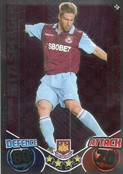 THOMAS HITZLSPERGER - TOPPS `MATCH ATTAX` 2011/2012 - FOIL `SHOWBOAT` TRADING CARD 378
