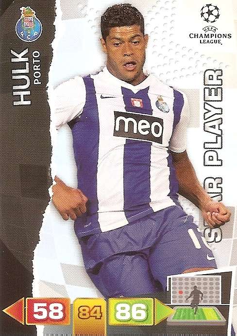 HULK - PANINI CHAMPIONS LEAGUE 2011/12 - `STAR PLAYER` TRADING CARD