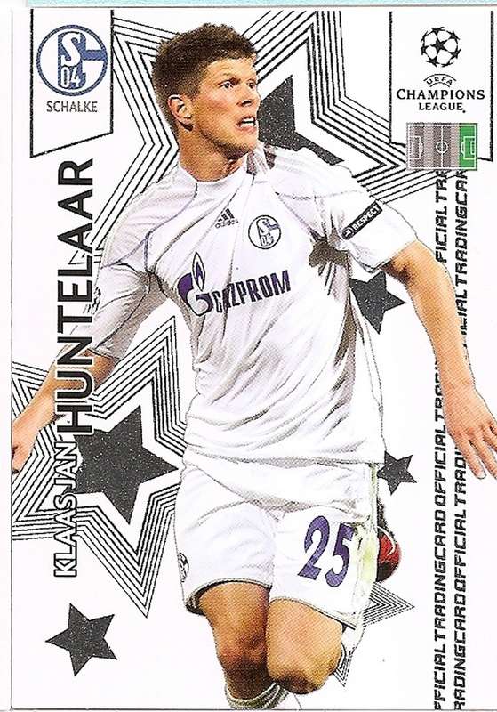 KLAAS JAN HUNTELAAR (SCHALKE) - PANINI CHAMPIONS LEAGUE PREMIUM 2010/11 - RARE TRADING CARD