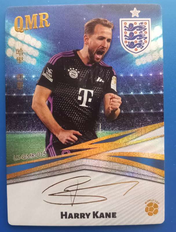 HARRY KANE - CHINA K-CARDS 2024 COLLECTION - RARE  "PRINTED AUTO" TRADING CARD