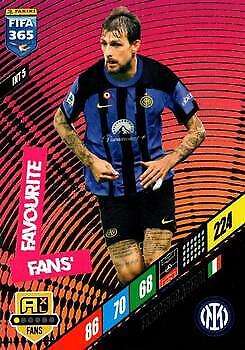 FRANCESCO ACERBI - PANINI `FIFA 365 COLLECTION` 2024 - `FANS FAVOURITE` FOIL TRADING CARD INT5