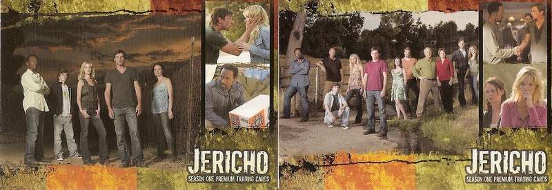 JERICHO - INKWORKS JERICHO TV SERIES TRADING CARDS - LOT of 2 PROMO TRADING CARDS