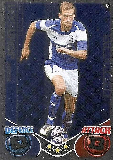 ROGER JOHNSON  - TOPPS `MATCH ATTAX` 2011/2012 - FOIL `STAR PLAYER` TRADING CARD
