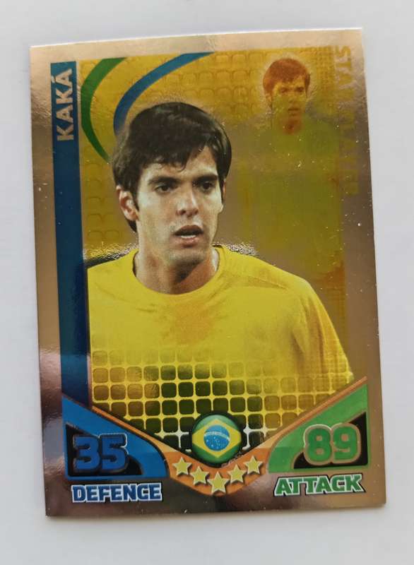 KAKA - TOPPS MATCH ATTAX `FIFA WORLD CUP 2010 - FOIL STAR PLAYER - UK EDITION