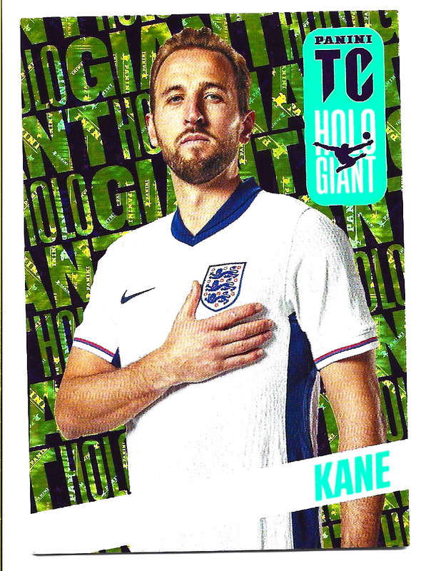 HARRY KANE - PANINI `TOP CLASS` 2025 COLLECTION - GOLD HOLO GIANT TRADING CARD