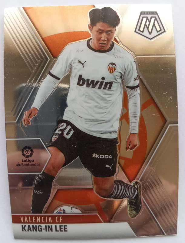 KANG LEE (Valencia) - PANINI MOSAIC CHROME LA LIGA SPAIN 2021 -  CHROME CARD 71