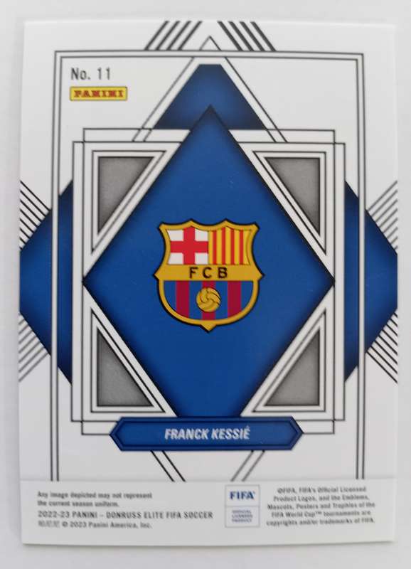 FRANCK KESSIE (Barcelona) - PANINI DONRUSS ELITE FIFA SOCCER 2023 - CHROME MIRROR TRADING CARD 11
