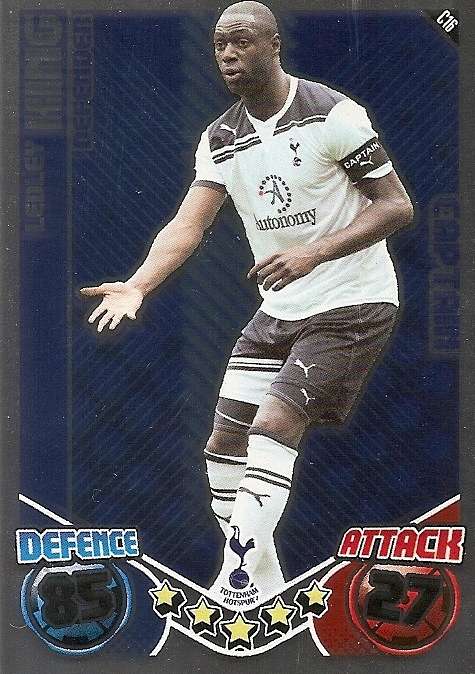 LEDLEY KING - TOPPS `MATCH ATTAX`EXTRA  2011 - FOIL `CAPTAIN` TRADING CARD C16