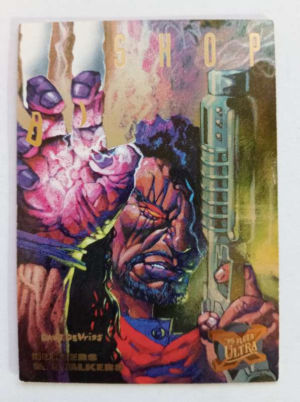 MARVEL FLEER ULTRA 1995 - `HUNTERS & STALKERS` -  BISHOP `RAINBOW` Limited Edition Card 5 of 9 A
