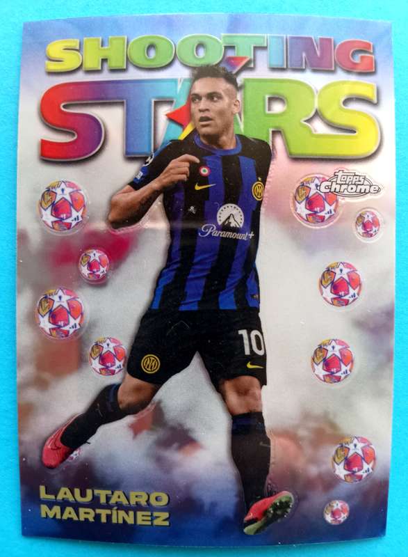 LAUTARO MARTINEZ (Inter) - TOPPS Chrome Champ/League 2024 - CHROME SHOOTING STARS CARD 98-5