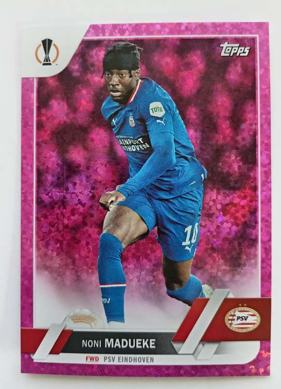 NONI MADUEKE (PSV) - TOPPS Champ League 2023 - PINK SPARKLE TRADING CARD 106