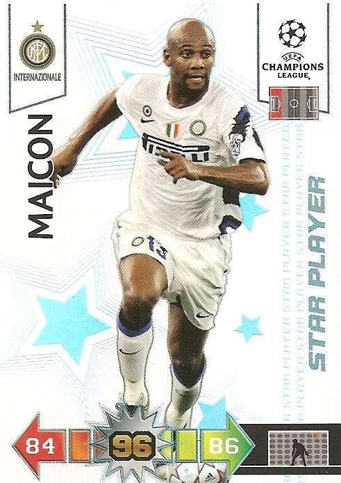 MAICON - PANINI CHAMPIONS LEAGUE 2010/2011 COLLECTION - STAR PLAYER TRADING CARD