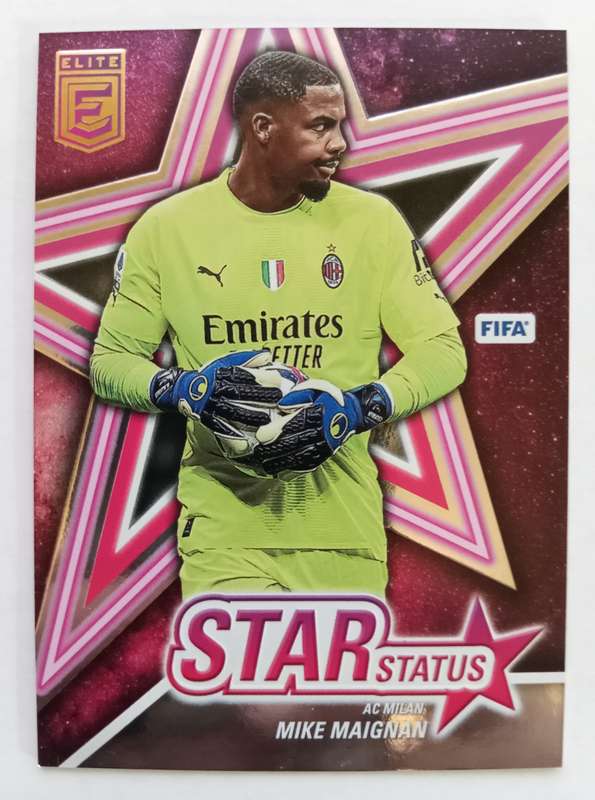 MIKE MAIGNAN (AC Milan) - PANINI DONRUSS ELITE FIFA SOCCER 2023 - PINK STAR STATUS TRADING CARD 1