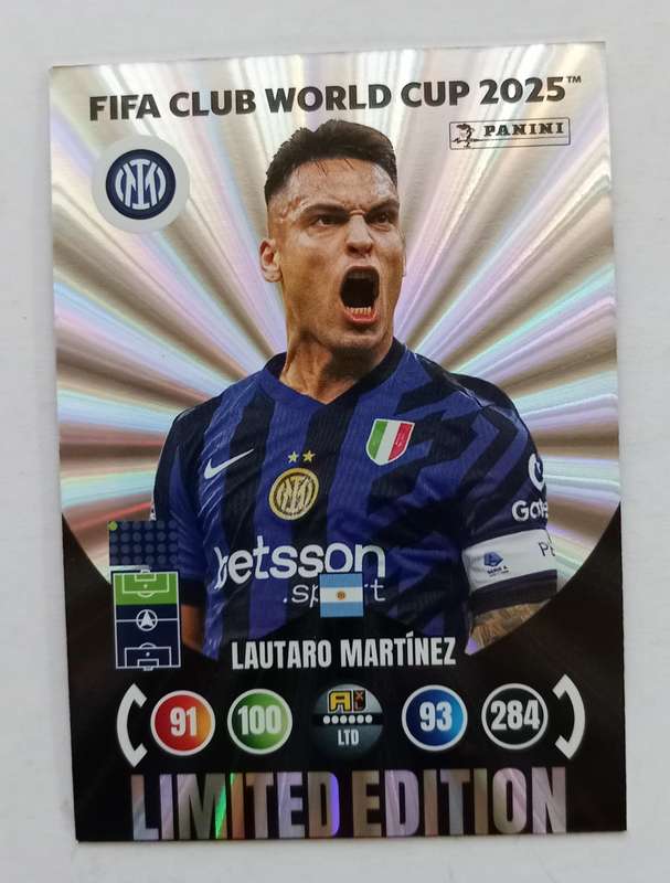 LAUTARO MARTINEZ - PANINI CLUB WORLD CUP 2025 - FOIL LIMITED EDITION TRADING CARD