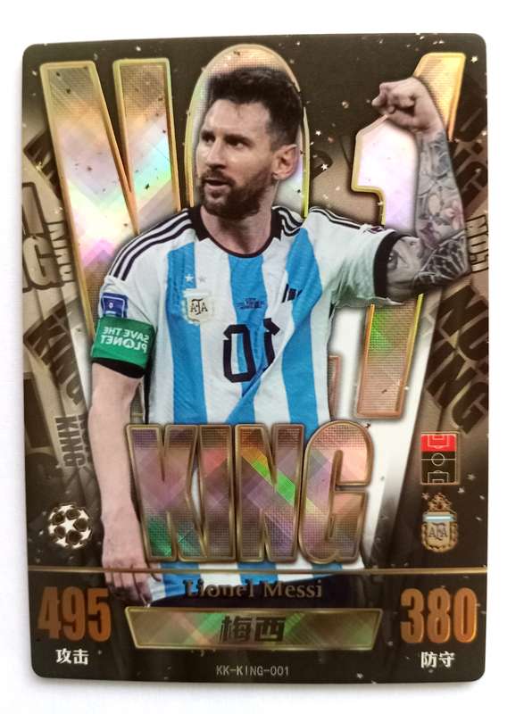 LIONEL MESSI - CHINA K-CARDS 2024 COLLECTION - RARE "World Cup 2022 Winner" TRADING CARD KING 101