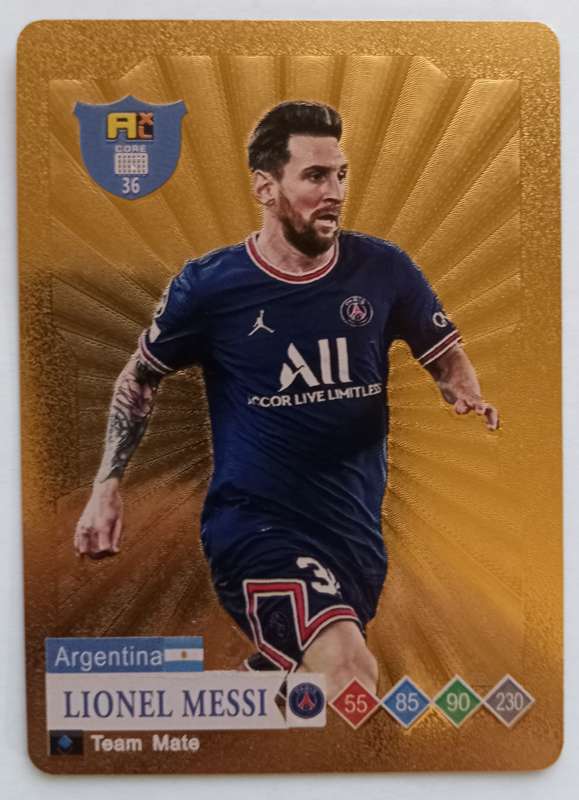 LIONEL MESSI - WORLD STARS 2025 COLLECTION - GOLD TRADING CARD