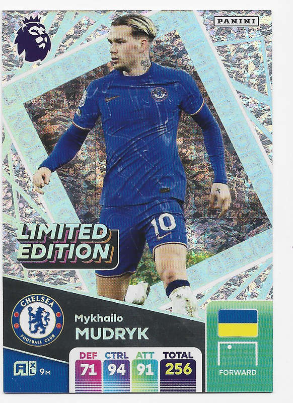 MYKHAILO MUDRYK - PANINI English Premier League 2024/25 - "LIMITED EDITION" TRADING CARD