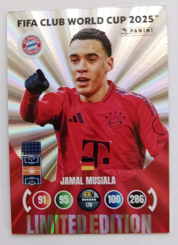 JAMAL MUSIALA - PANINI CLUB WORLD CUP 2025 - FOIL LIMITED EDITION TRADING CARD
