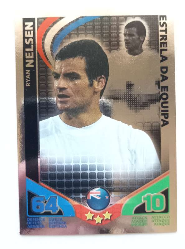 RYAN NELSEN - TOPPS MATCH ATTAX `FIFA WORLD CUP 2010 - FOIL STAR PLAYER - MEXICAN EDITION