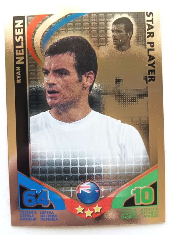 RYAN NELSEN - TOPPS MATCH ATTAX `FIFA WORLD CUP 2010 - FOIL STAR PLAYER - Int. EDITION