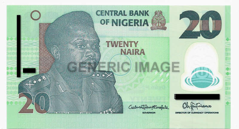 CENTRAL BANK of NIGERIA - 20 NAIRA BANK NOTE  2018 - POLYMER UNC CONDITION