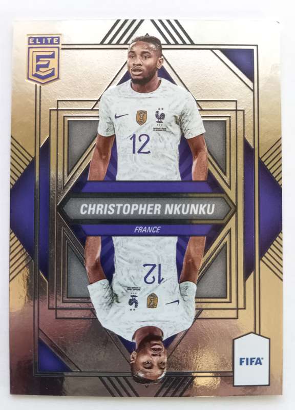 CHRISTOPHER NKUNKU - PANINI DONRUSS ELITE FIFA SOCCER 2023 - CHROME MIRROR TRADING CARD 14