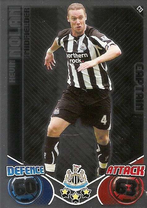 KEVIN NOLAN - TOPPS `MATCH ATTAX`EXTRA  2011 - FOIL `CAPTAIN` TRADING CARD C13