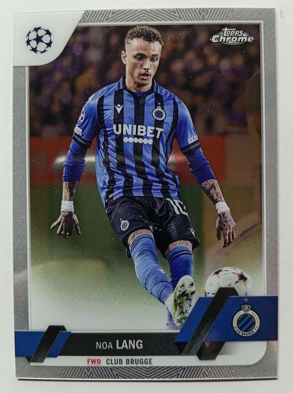 NOA LANG - TOPPS CHROME UEFA Champ League 2023 - CHROME TRADING CARD 4