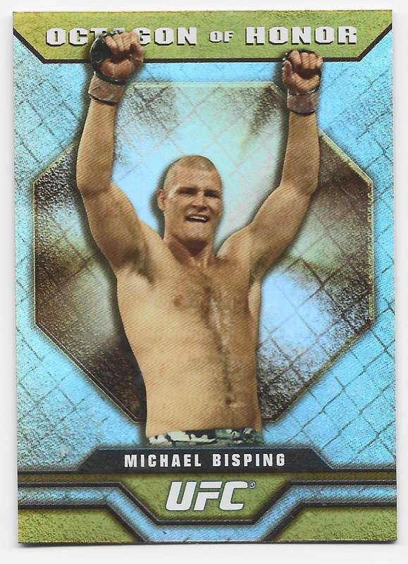 MICHAEL BISPING - TOPPS UFC 2010 COLLECTION - GOLD FOIL "OCTAGON of HONOR" TRADING CARD OOH9