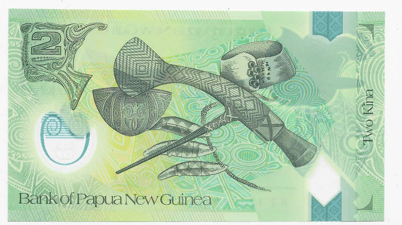 BANK of PAPUA NEW GUINEA  - 2 KINA POLYMER BANK NOTE 2017 - NOTE in UNC CONDITION - NOTE 2