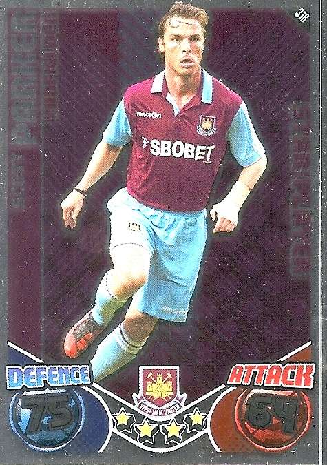 SCOTT PARKER  - TOPPS `MATCH ATTAX` 2011/2012 - FOIL `STAR PLAYER` TRADING CARD