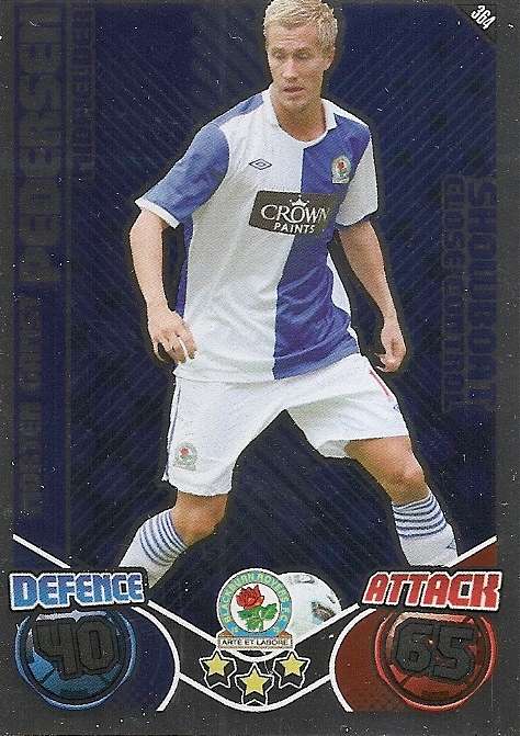 MORTEN G. PEDERSEN - TOPPS `MATCH ATTAX` 2011/2012 - FOIL `SHOWBOAT` TRADING CARD 364