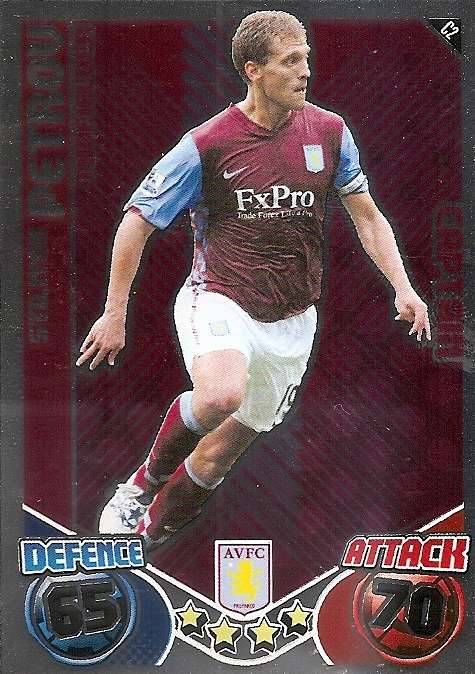 STILYAN PETROV - TOPPS `MATCH ATTAX`EXTRA  2011 - FOIL `CAPTAIN` TRADING CARD C2