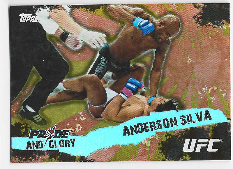 ANDERSON SILVA - TOPPS UFC 2010 COLLECTION -  FOIL "PRIDE and GLORY" TRADING CARD PG14