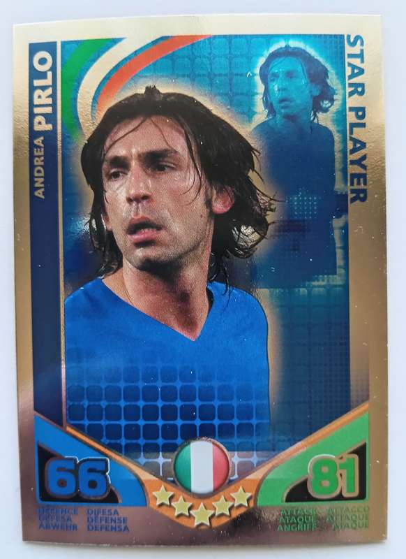 ANDREA PIRLO - TOPPS MATCH ATTAX `FIFA WORLD CUP 2010 - FOIL STAR PLAYER - INT. EDITION