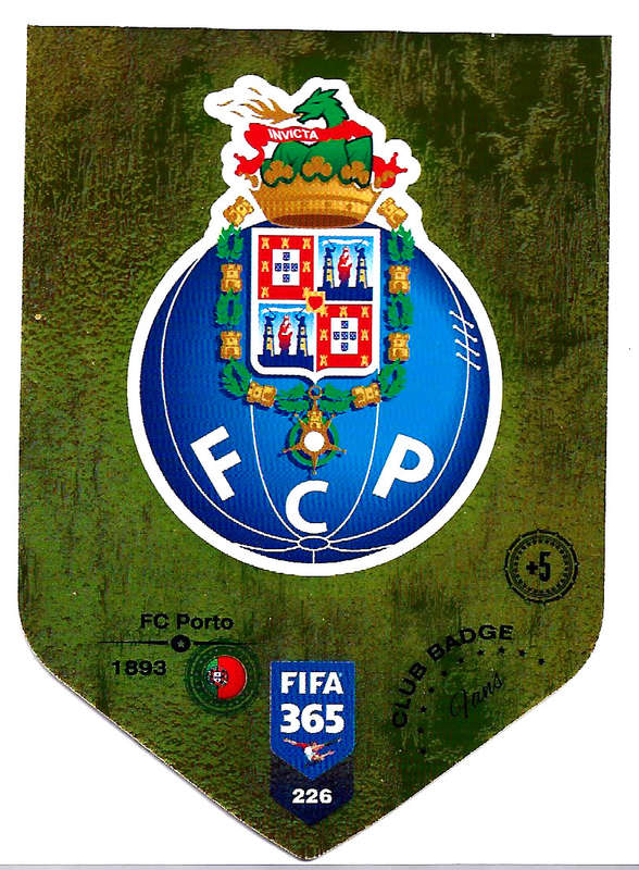 FC PORTO - PANINI FIFA 365 2019 COLLECTION - DIE CUT FOIL `CLUB BADGE` TRADING CARD 226