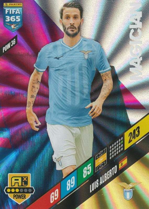 LUIS ALBERTO - PANINI `FIFA 365 COLLECTION` 2024 - `MAGICIAN` FOIL TRADING CARD POW36