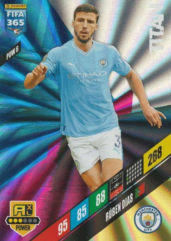 RUBEN DIAS - PANINI `FIFA 365 COLLECTION` 2024 - `MAGICIAN` FOIL TRADING CARD POW6
