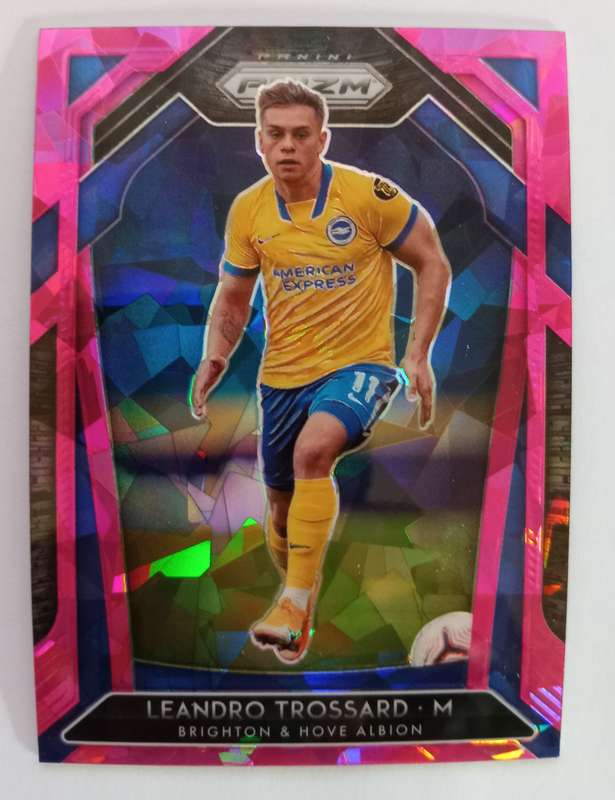 LEANDRO TROSSARD (Brighton) - PANINI P/League PRIZM 2021 - `PINK CRACKED ICE` TRADING CARD 176