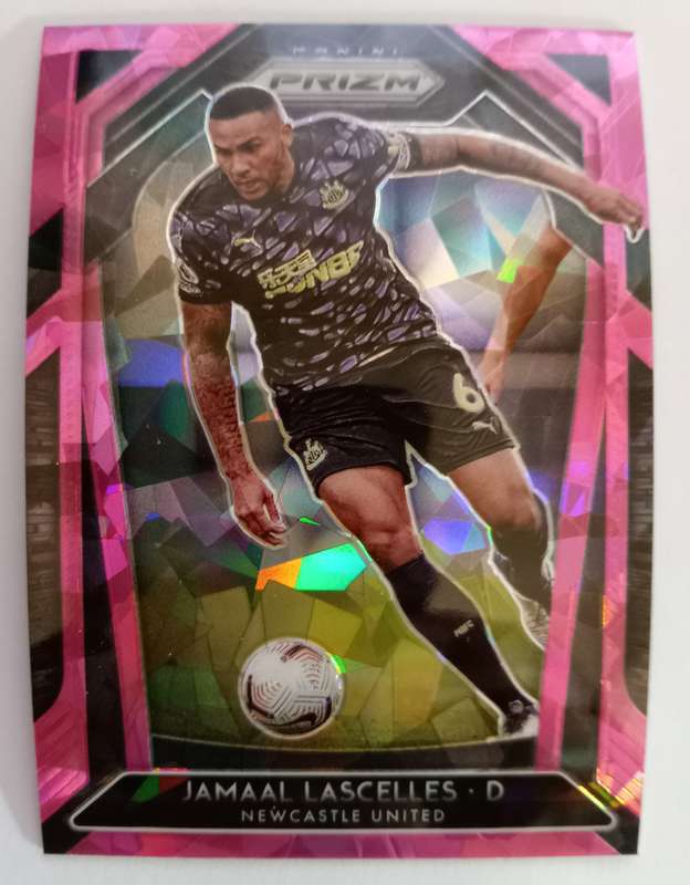 JAMAAL LASCELLES (Newcastle) - PANINI P/League PRIZM 2021 - `PINK CRACKED ICE` TRADING CARD 228