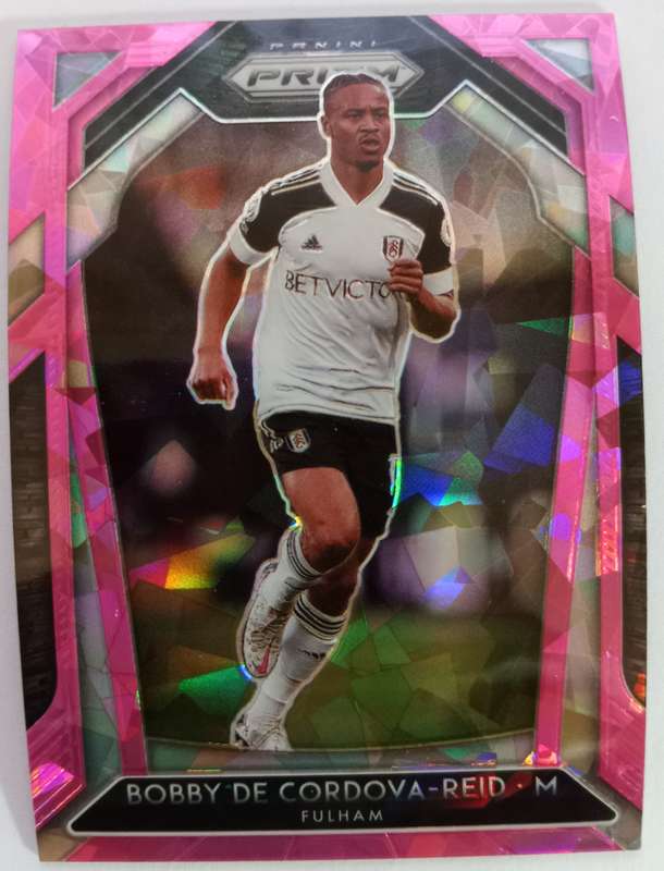 BOBBY DE CORDOVA REID (Fulham) - PANINI P/League PRIZM 2021 - `PINK CRACKED ICE` TRADING CARD 298
