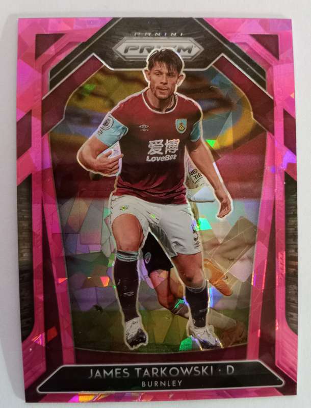 JAMES TARKOWSKI ( Burnley) - PANINI P/League PRIZM 2021 - `PINK CRACKED ICE` TRADING CARD 47